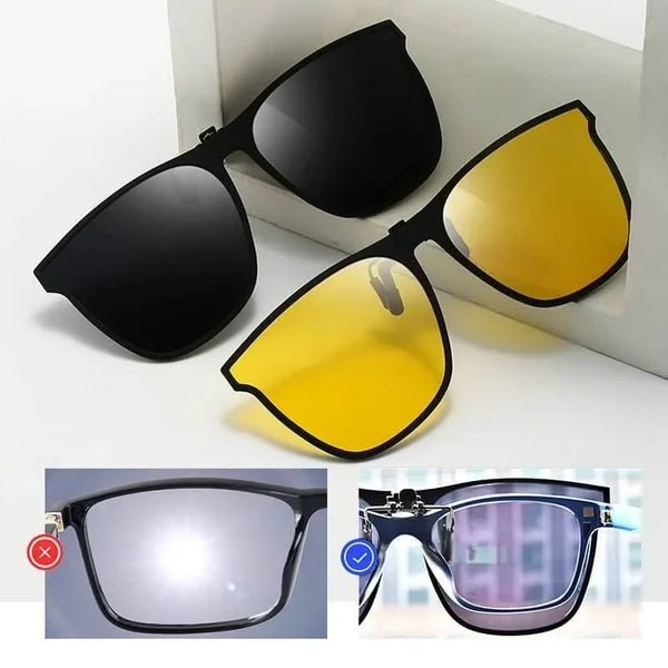 Clip-On Sunglasses for Driving & Outdoor Activities
