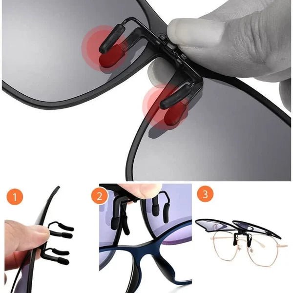 Clip-On Sunglasses for Driving & Outdoor Activities