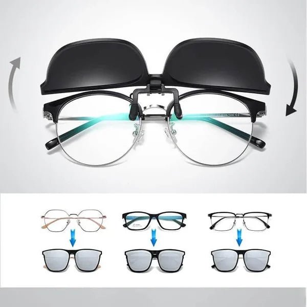 Clip-On Sunglasses for Driving & Outdoor Activities