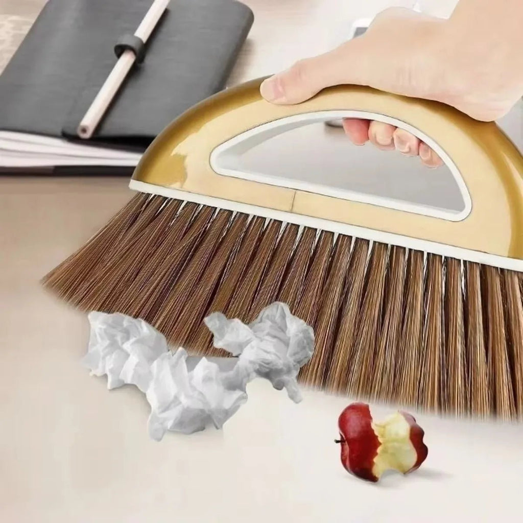 GleamSweep Plastic Magical Broom And Dustpan Set For Home Cleaning