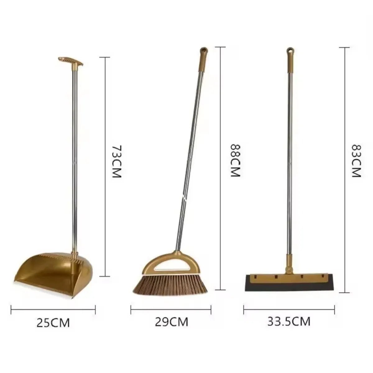 GleamSweep Plastic Magical Broom And Dustpan Set For Home Cleaning