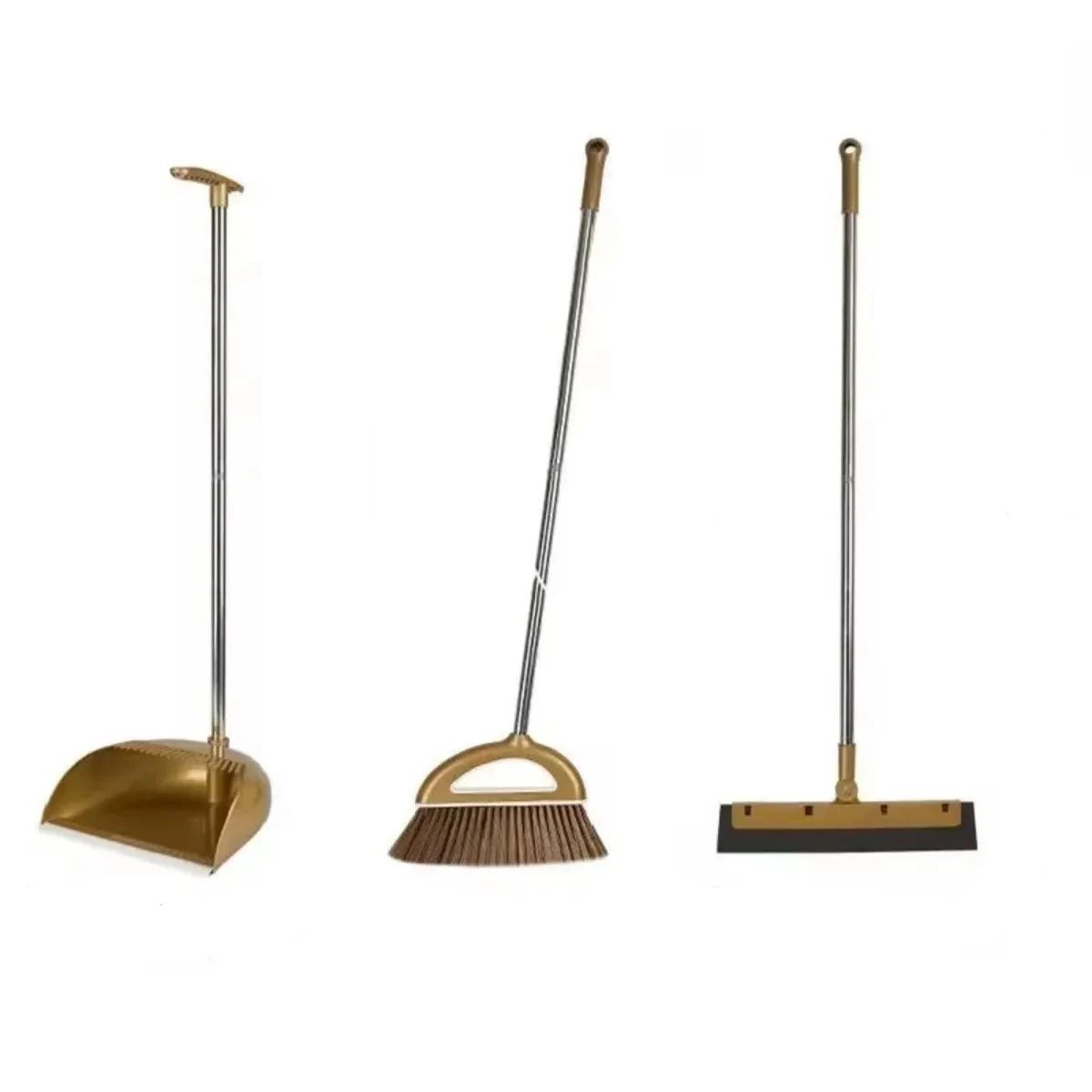 GleamSweep Plastic Magical Broom And Dustpan Set For Home Cleaning