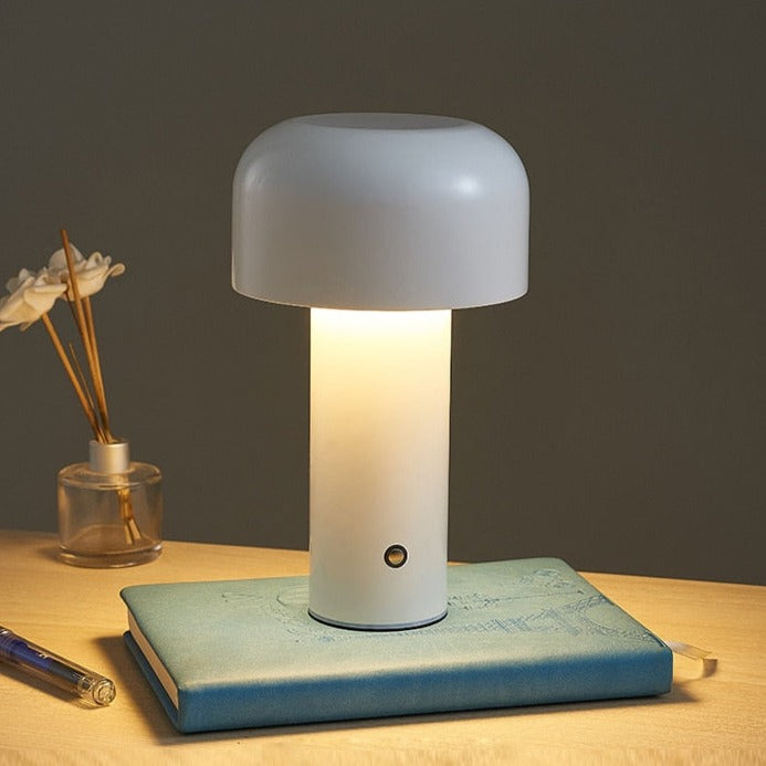 Lunetta Cordless Mushroom Table Lamp in Italian Style