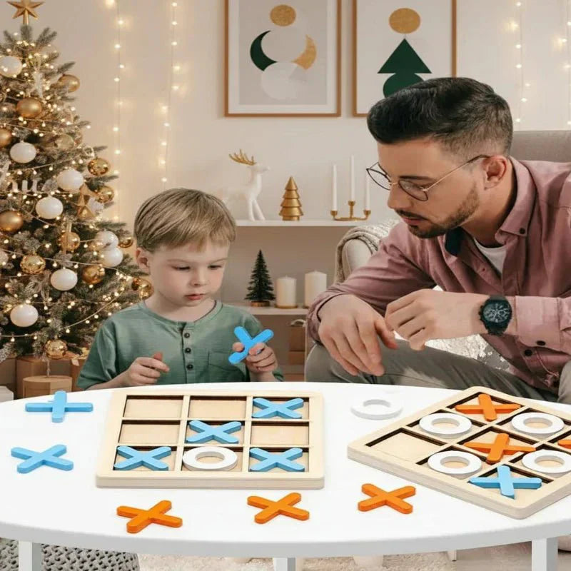 CogWonders Montessori 3D šachy a tvarová skládačka ze dřeva pro děti od 3 let