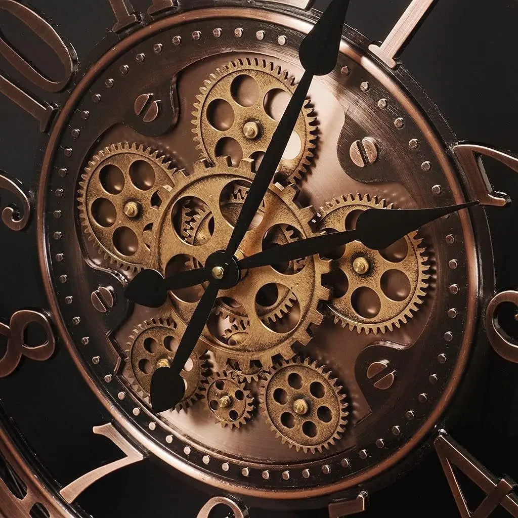 CopperTime Vintage Office Clock For Home And Workspaces