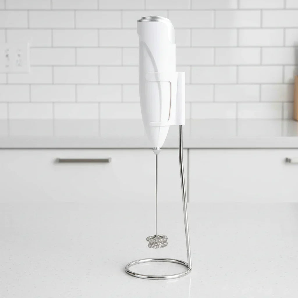 VelvetMix Electric Milk Frother and Egg Beater for Coffee and Kitchen