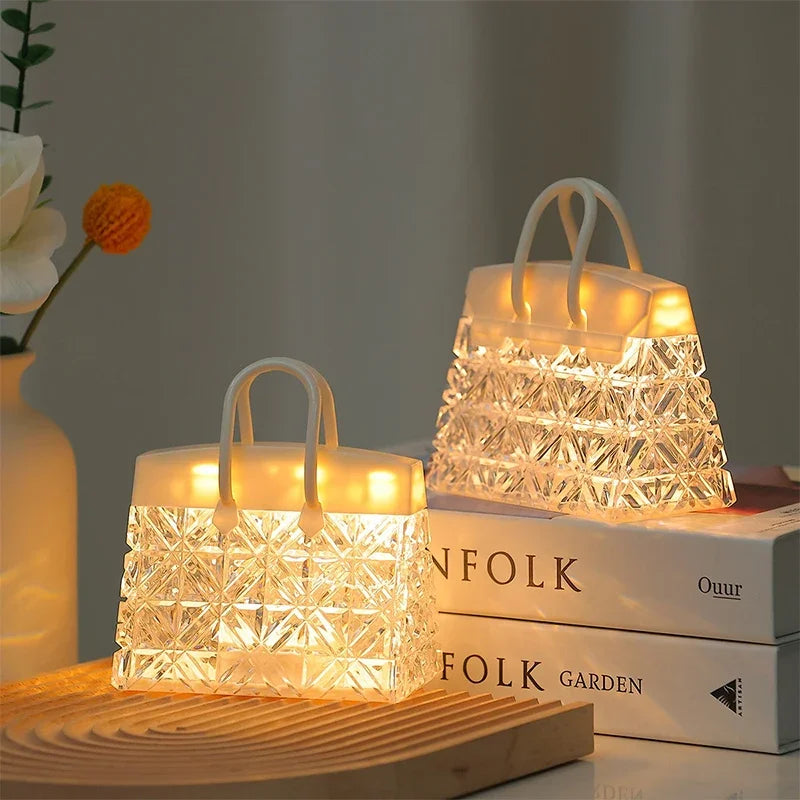 GlimmerTote | LED Acrylic Lamp for Gifts and Decor