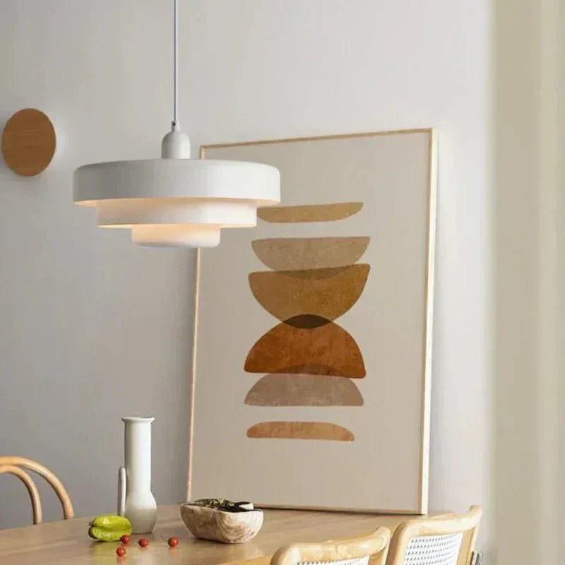 Lampada a sospensione moderna a strati per interni eleganti