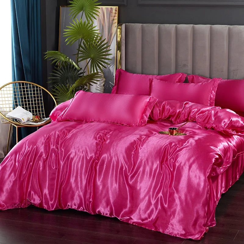 Premium Silk Bedding Set Exuding Luxury And Timeless Elegance