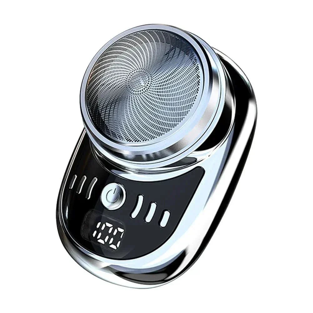 NovaEdge Mini Barbermaskine - Kompakt USB Rejsebarbermaskine med Digital Batteriindikator