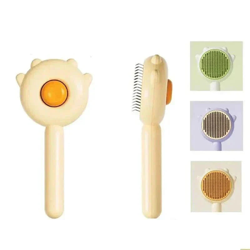 NovaGroom Massage Function Grooming Brush For Dogs And Cats