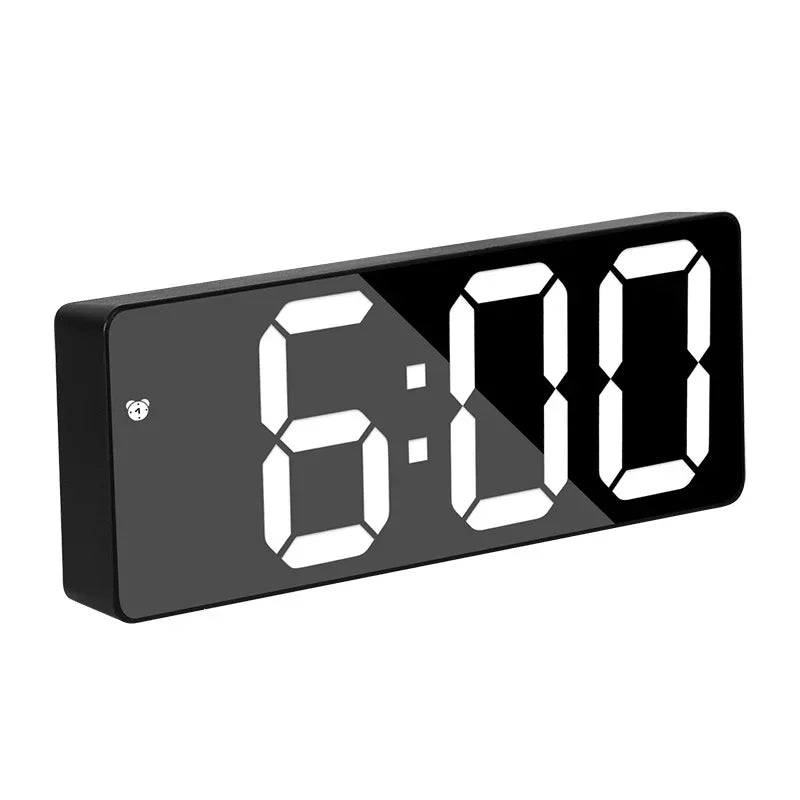 SmartWake Electronic Mirror Clock With Built-In Alarm Function