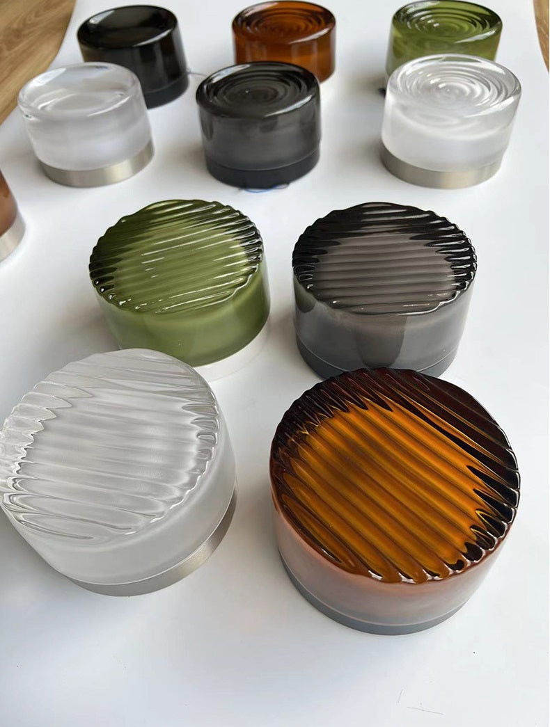 IP65-klassificeret TML Ripple moderne væglampe med hærdet glasskærm og berøringskontakt
