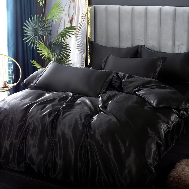 Premium Silk Bedding Set Exuding Luxury And Timeless Elegance