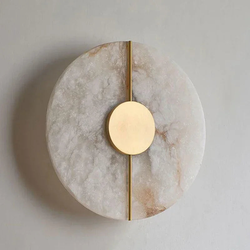 NovaMarble Aura Wall Lamp LED Gold Copper Finish Sconce