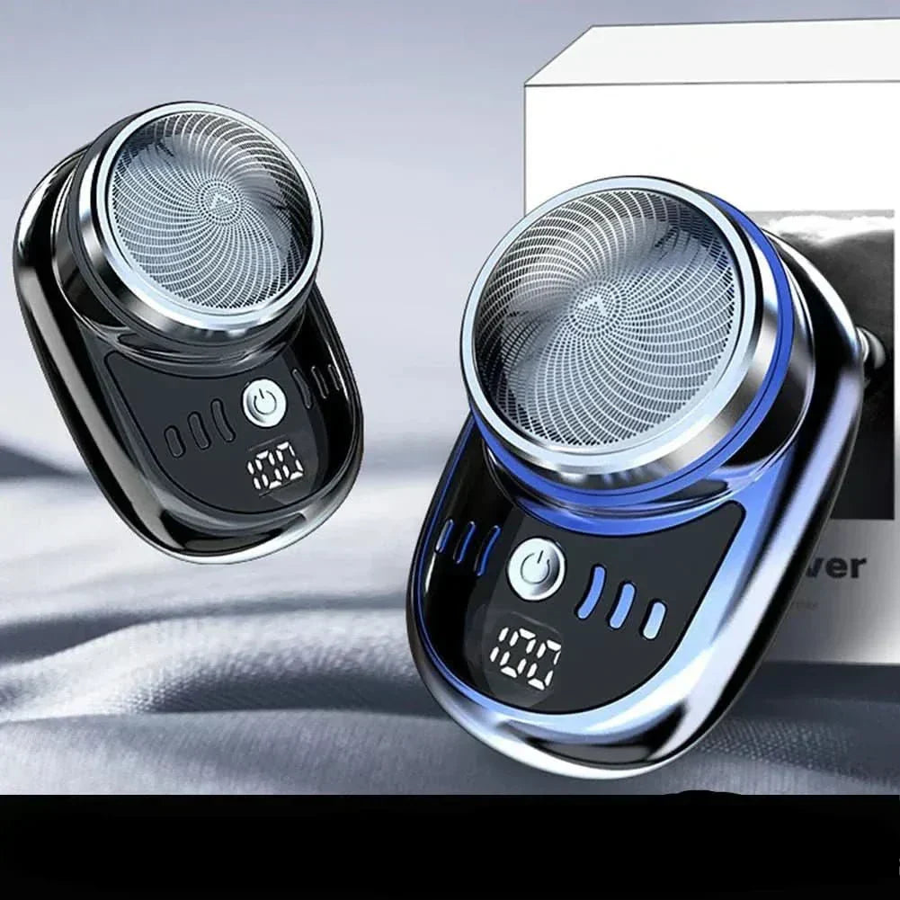 NovaEdge Mini Barbermaskine - Kompakt USB Rejsebarbermaskine med Digital Batteriindikator