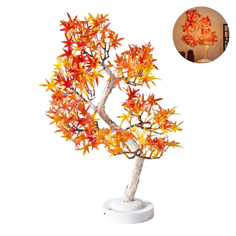 Luminara | LED Tree Lamp With Maple Leaves