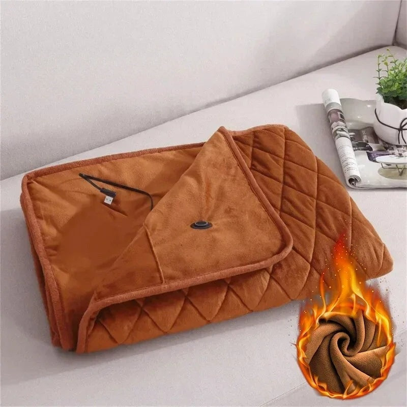 WarmNest Ofis ve Ev İçin Taşınabilir Isıtmalı Battaniye