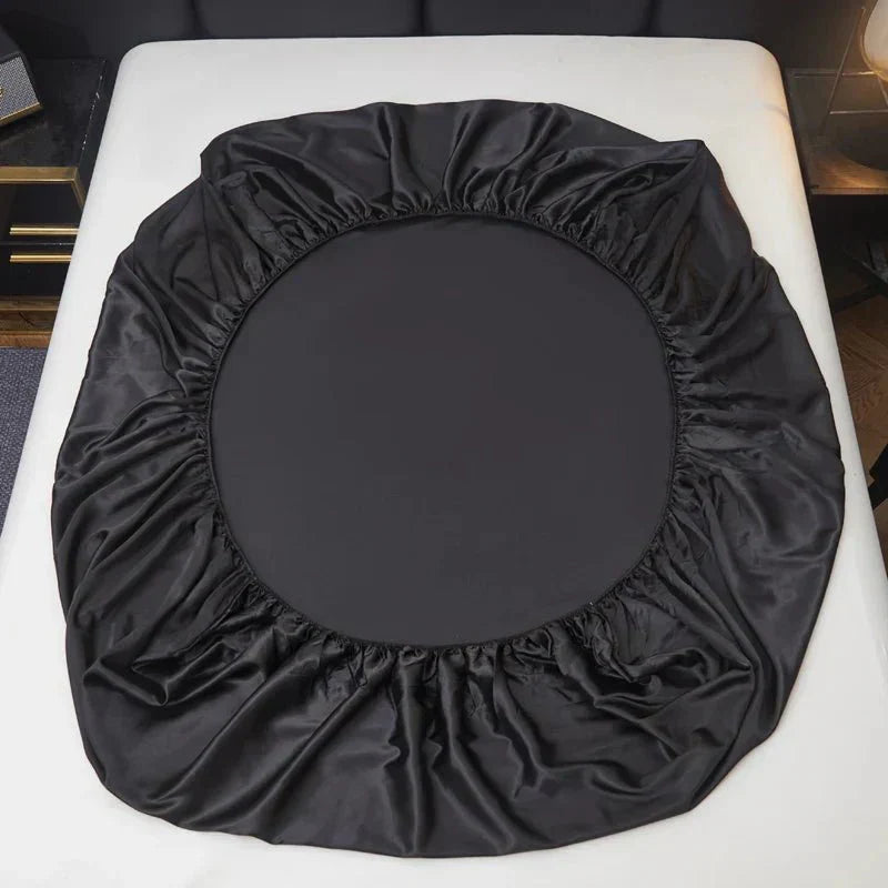 AeroLuxe chladivý saténový prostěradlo na matraci pro prodyšné pohodlí v jednolůžkovém rozměru