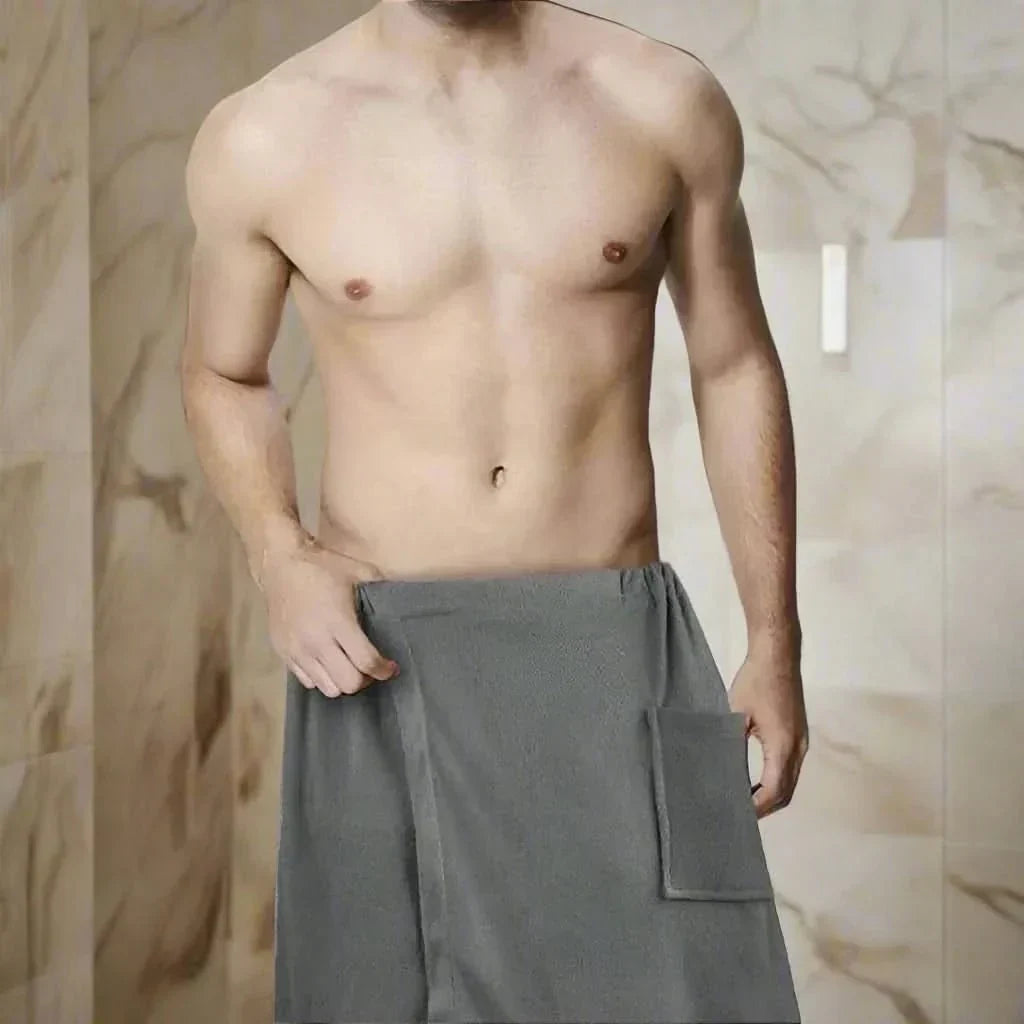 AquaFlex Wrap Portable Bath Towel With Elastic Fit