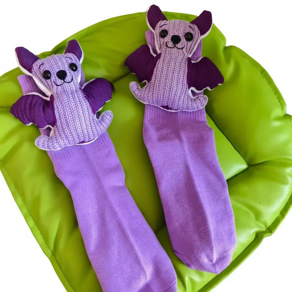 CuddleStride Cozy House Socks With Cute 3D Animal Accent And Non-Slip Sole