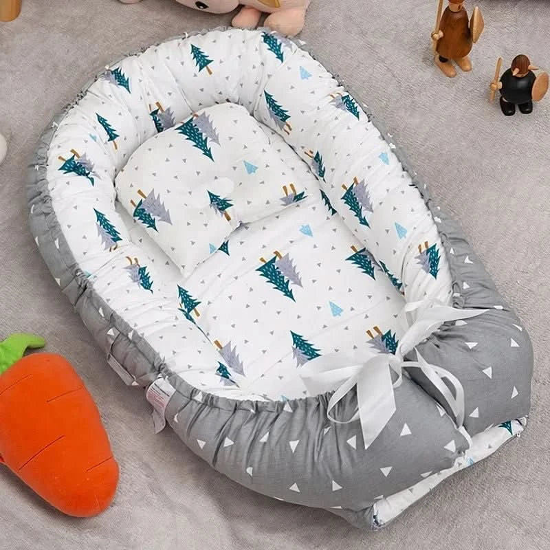 NookNest Foldable Baby Cot For Safe Sleep At Home And On The Go