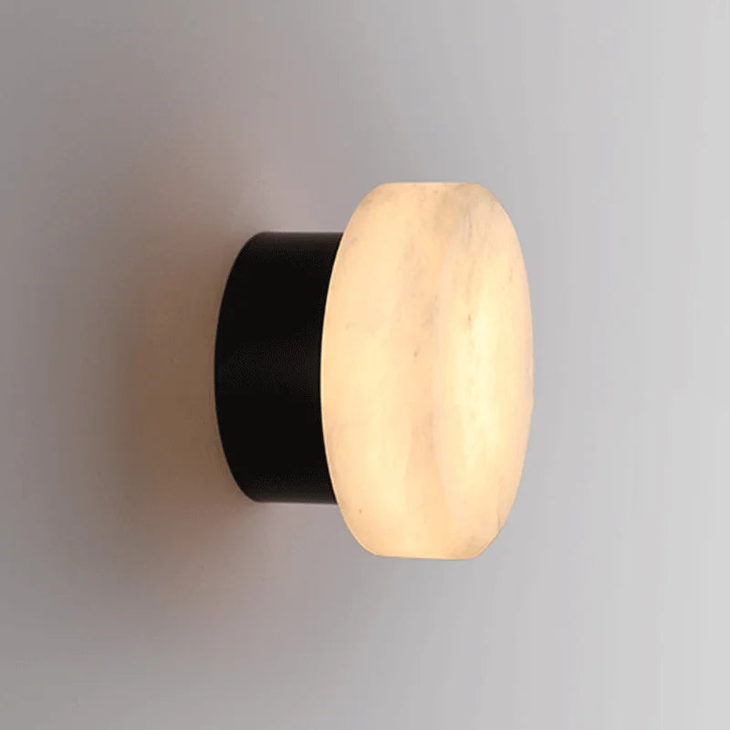 مصباح حائط دائري أنيق من الرخام LED للمساحات الداخلية
