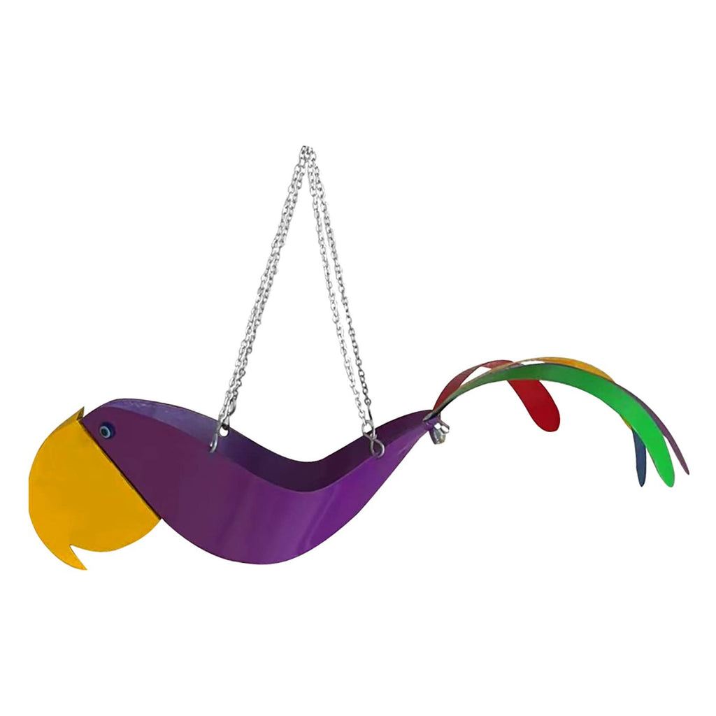 Hanging Plant Bowl With Colorful Chicken Design Garden Decor