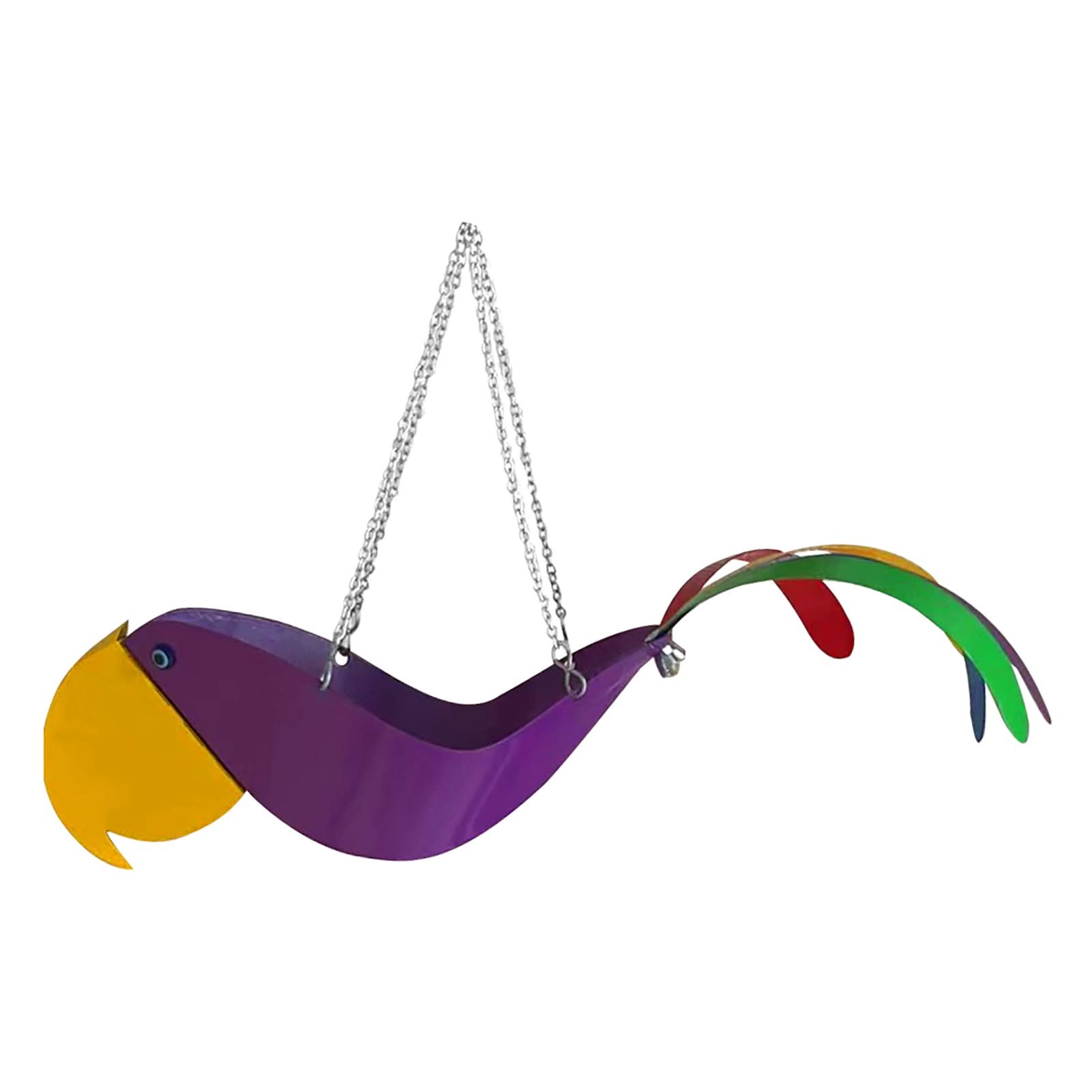 Hanging Plant Bowl With Colorful Chicken Design Garden Decor