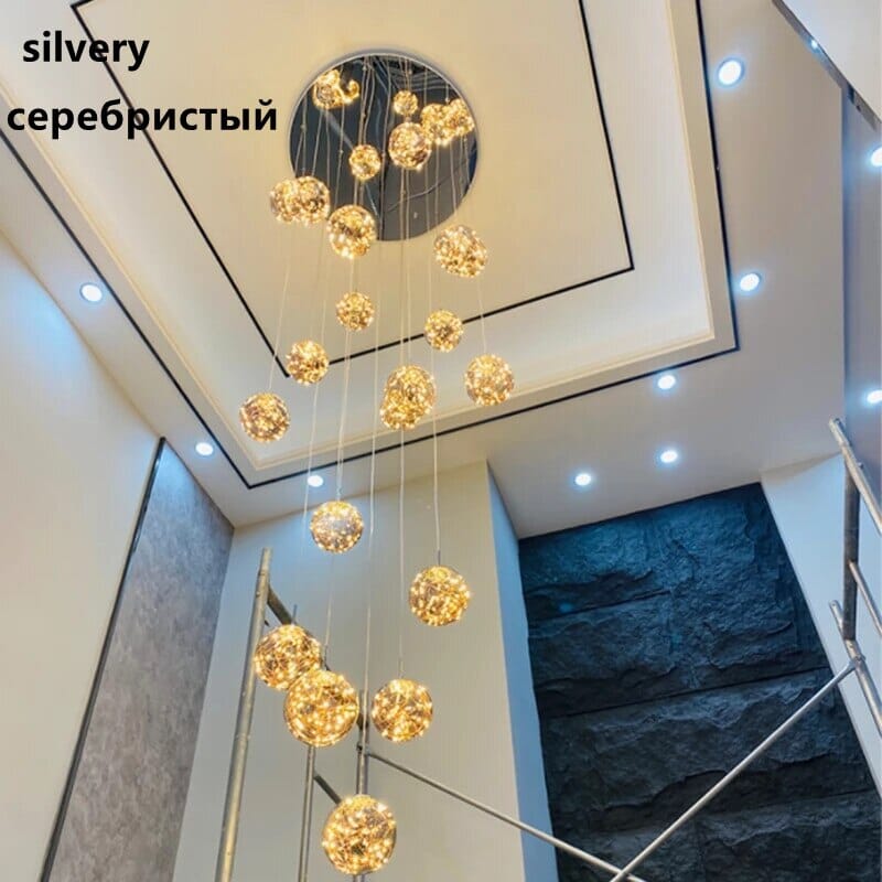Bella Glass Ball Chandelier | Fervei