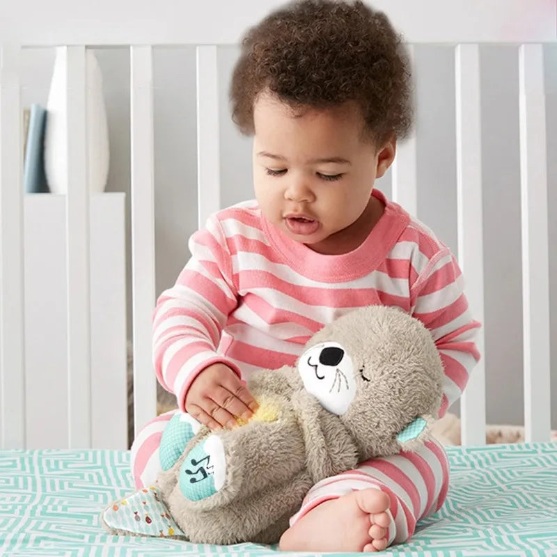 Peluche Loutre pour Bébé, Compagnon de Respiration pour un Coucher Doux | Fervei