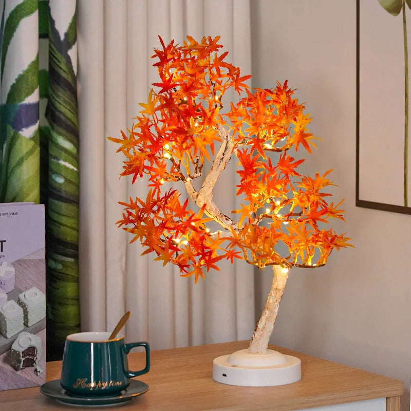 Luminara | LED Tree Lamp With Maple Leaves