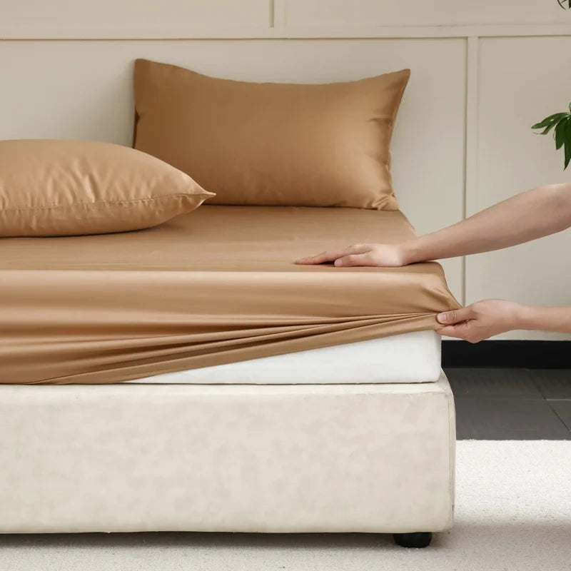 Royal Silk Fitted Sheet Made From Luxurious Mulberry Silk For Smooth Sleep