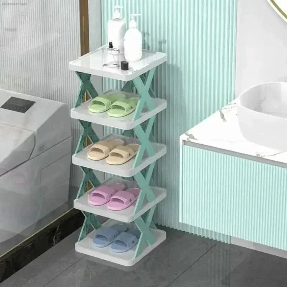 Space-Saving Shoe Organizer With Multi-Layer Storage For Bedroom And Hallway