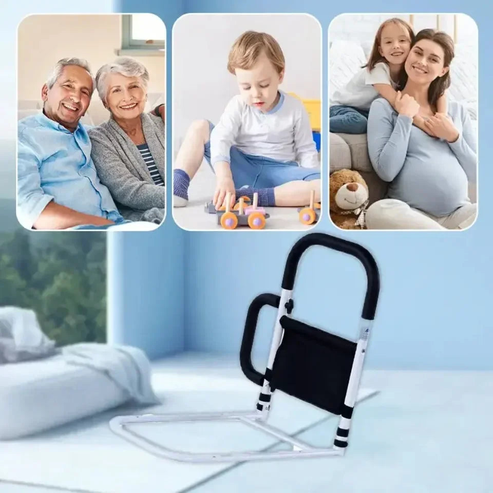 سكة مساعدة سرير قابلة للتعديل مع درابزين جانبي لأمان وحركة كبار السن