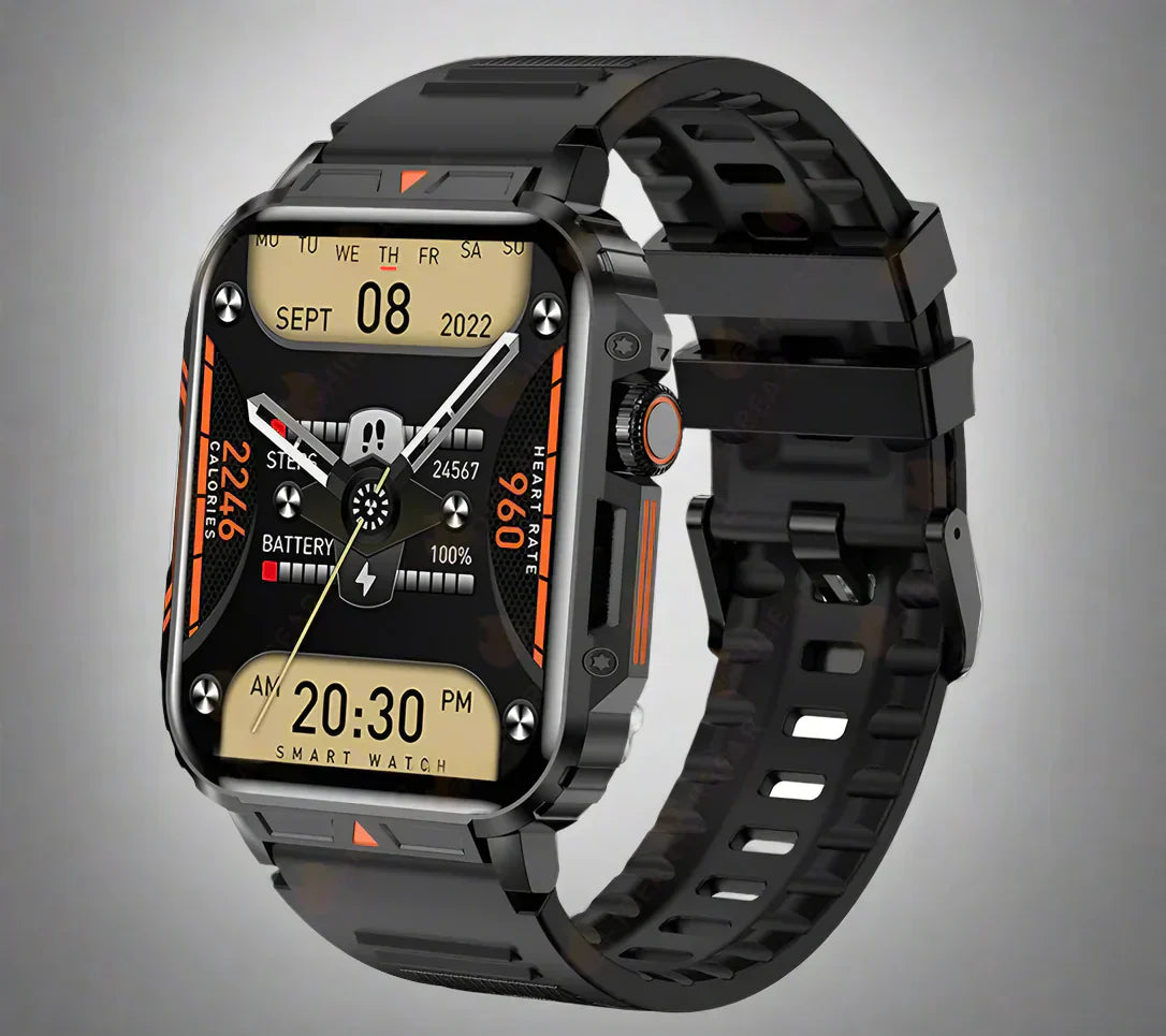 Wytrzymały smartwatch Apollo 2024 z funkcją dzwonienia przez Bluetooth, krokomierzem i wodoodpornością IP68
