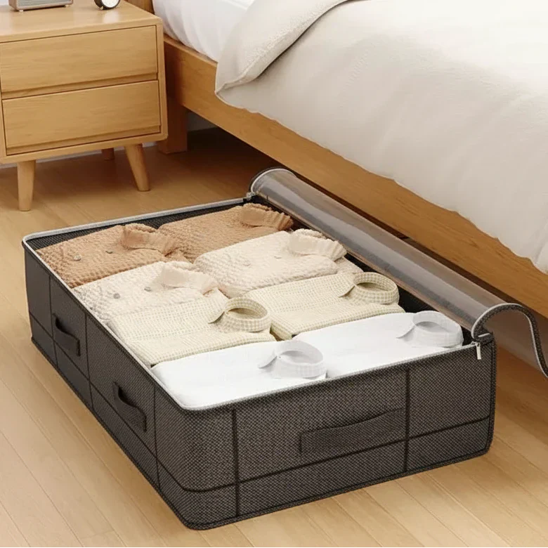 Caja de Almacenamiento Plegable Transparente Solución para Organización Óptima