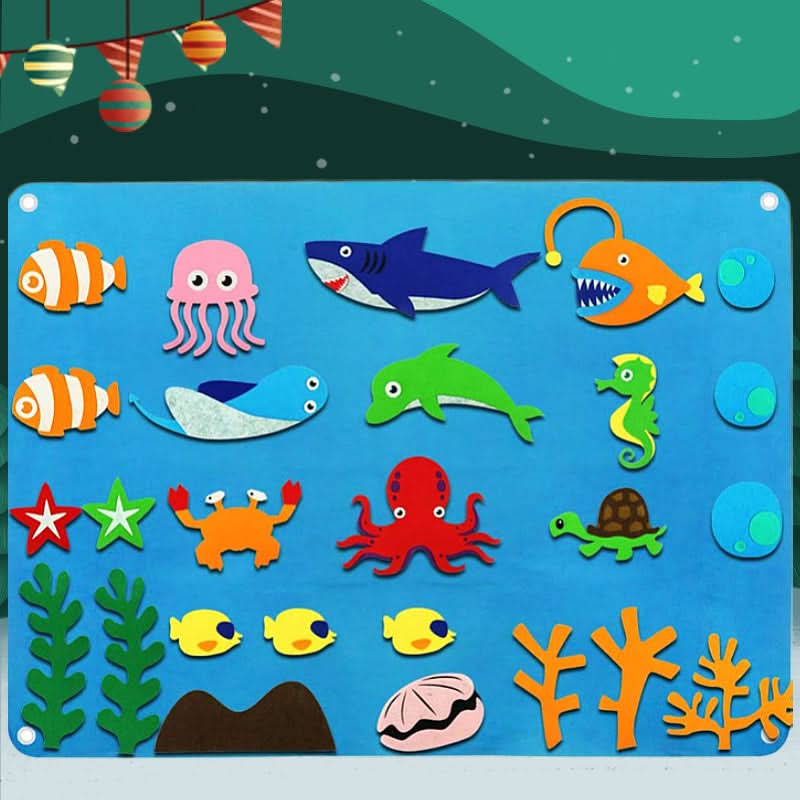 FeltCraft Playboard: Creative Tactile Game for Children to Spark Imagination