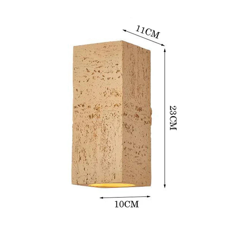 Lyra Cement Wall Sconce Set With Two LED Lights Collection