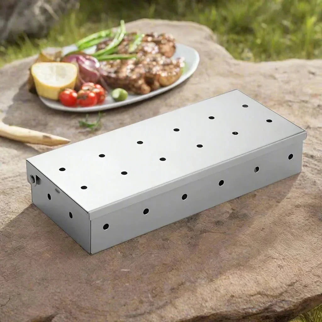 GrillAura prémiová nerezová udírna pro intenzivní barbecue aroma