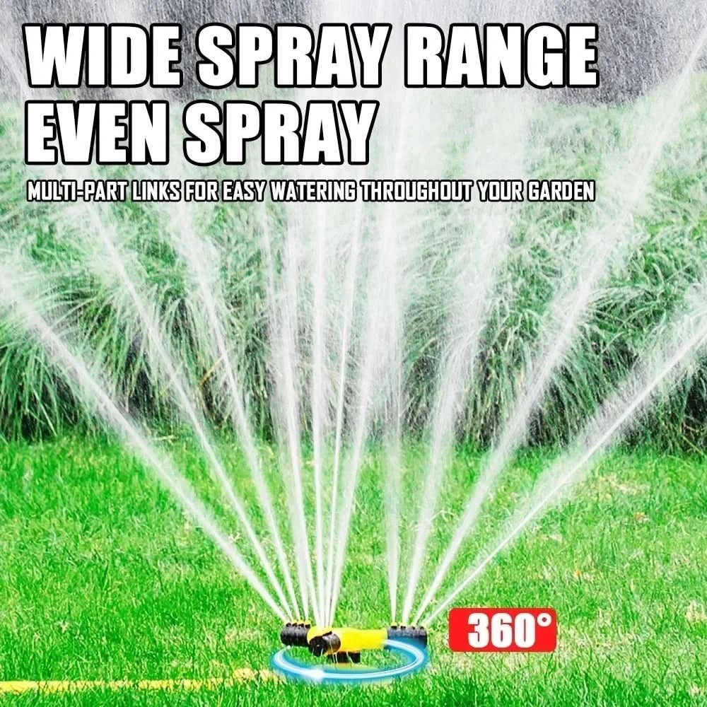 Irrigatore AquaNova a 360 gradi per un'irrigazione efficiente del giardino