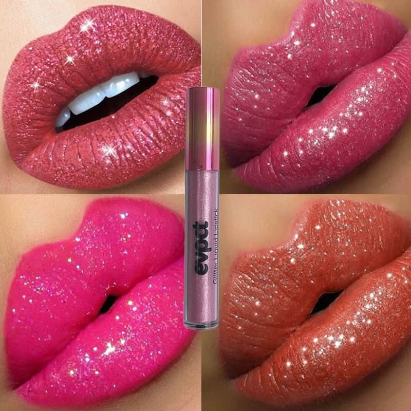 Aurora Lip Waterproof Glitter Lipstick With Long-Lasting Shine