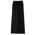 Women's Wool Cashmere Blend Wide-Leg Trousers With Elastic Waist
