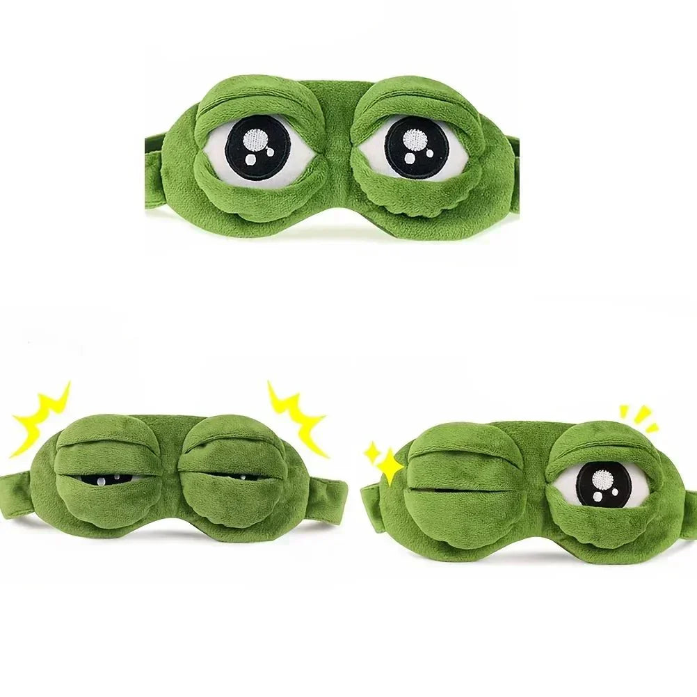 Maschera per Dormire 3D FrogEase per Sonno Rilassato e Viaggi