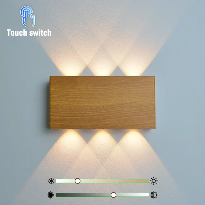 Applique murale rechargeable avec commande tactile et couleur réglable