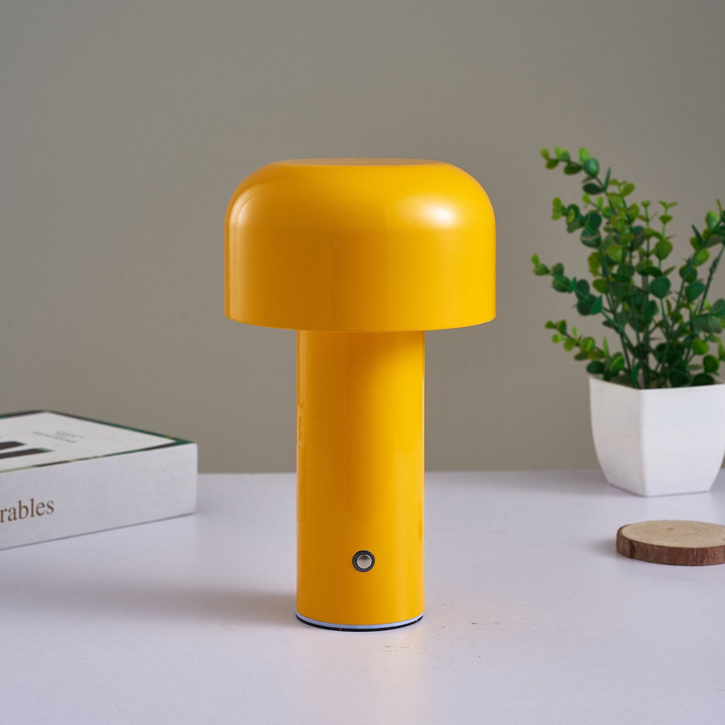 Lunetta Cordless Mushroom Table Lamp in Italian Style