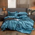 Premium Silk Bedding Set Exuding Luxury And Timeless Elegance