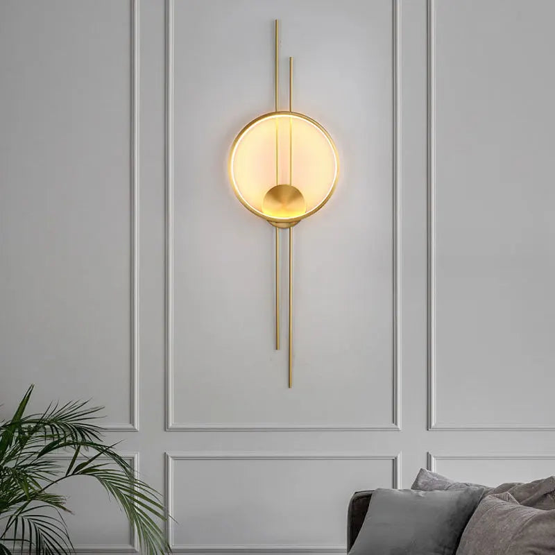 Postmoderne vegglampe for nordisk minimalistisk dekor i oppholdsrom