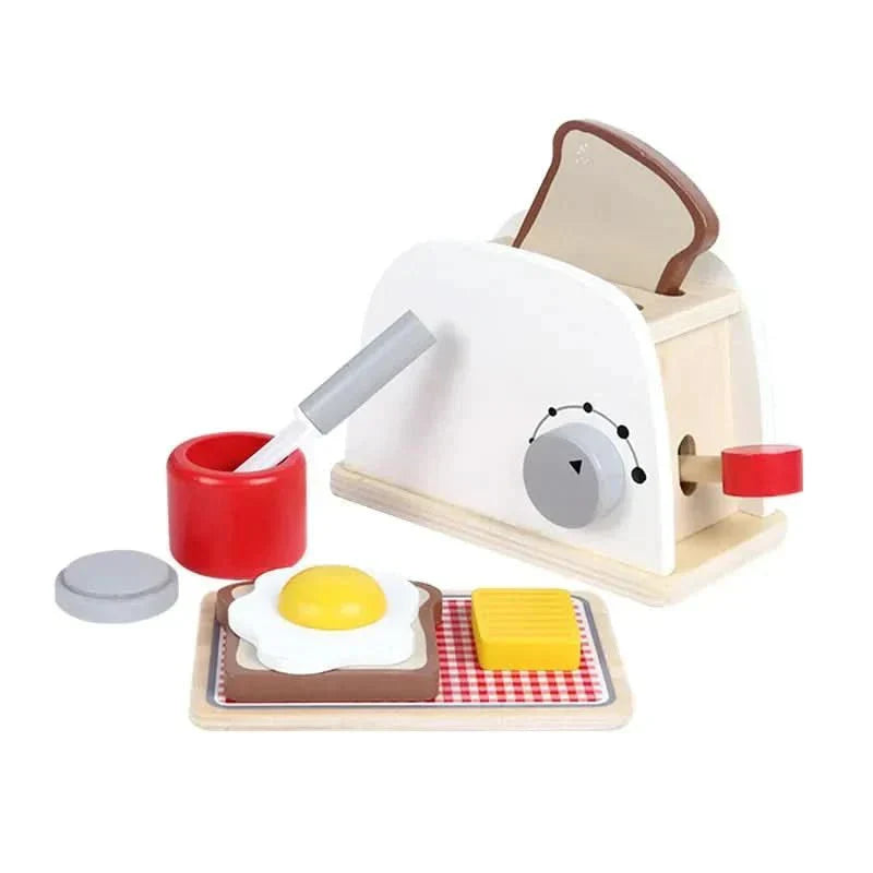TinyChef Wooden Kitchen Set For Little Chefs Realistic Play Set