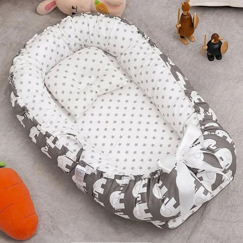 NookNest Foldable Baby Cot For Safe Sleep At Home And On The Go